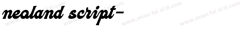 neoland script字体转换